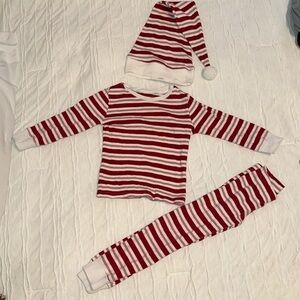 L’oved Baby striped 3 piece PJ set